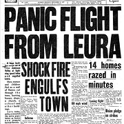 Panic Flight from Leura, Bushfires 1957